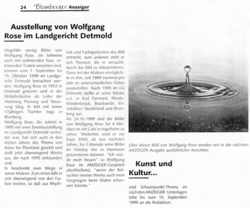 Lippische Rundschau September 1999