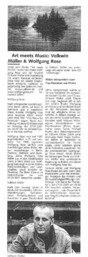 Lippische Landeszeitung Januar 2001