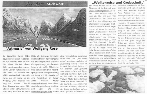 Blomberger Anzeiger April 2001