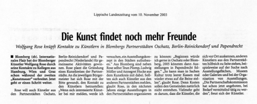 Lippische Landeszeitung November 2003