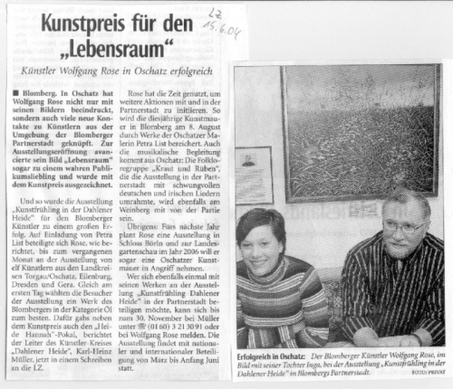 Lippische Landeszeitung Juni 2004