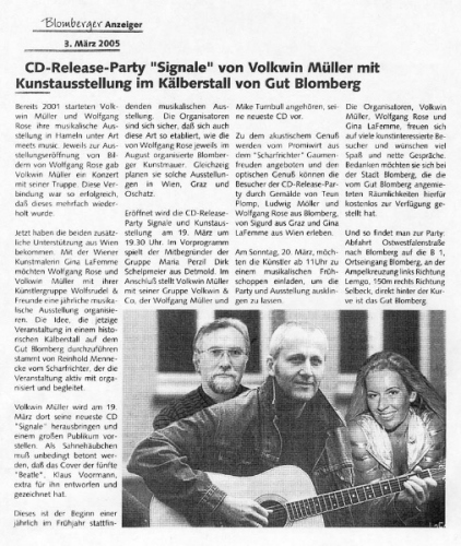 Blomberger Anzeiger März 2005