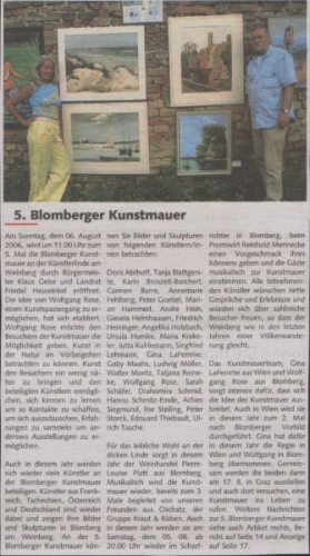 Blomberger Anzeiger Juli 2006