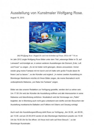 Lippische Landeszeitung August 2015