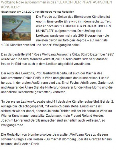 Blomberg Voices August 2012