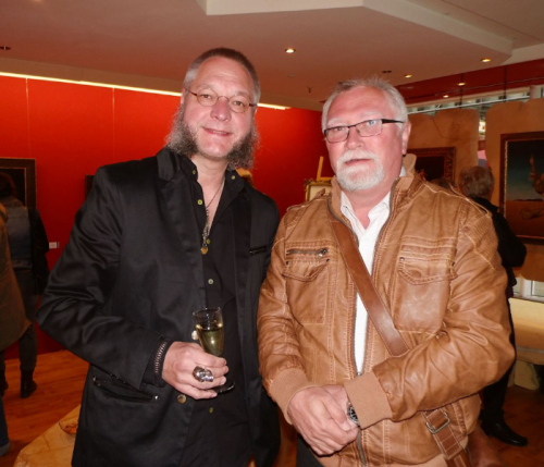 Mit Frank Kortan bei seiner Vernissage in Bremen am 02.05.2014
